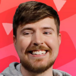 Mr. Beast co-watch YouTube with his friends on any device. Enjoying his time on his phone streaming YouTube online while he synchronizes his streaming app to watch videos.