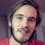 Picture of PewDiePie streaming YouTube together using the Stream Together app to watch together. Being able to stream all of his favorite YouTube videos from any device with his friends online.